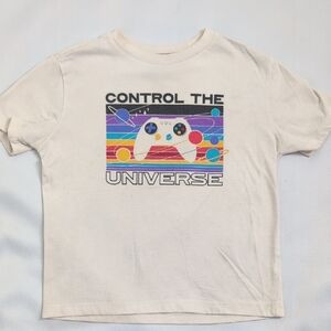 Old Navy Kids Tee - White with Multicolor Graphic